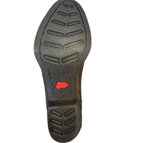 Justin Women’s Size 8B Rosella Western Cowboy Boot Round Toe Brown L2720 - Picture 4 of 10